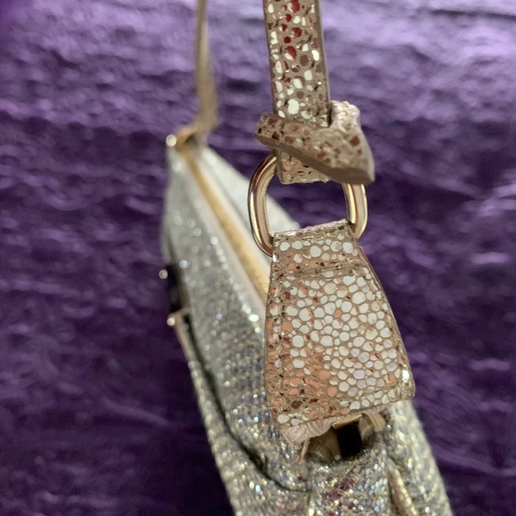 Authentic Vintage Jimmy Choo Gold Sequin Evening bag - Picture 6 of 11